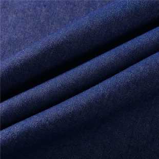 新款直销麻棉布料男女亚麻棉色织牛仔裤麻质感服装面料黑色牛仔蓝