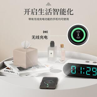 直销智能无线充电床头柜 新款 极简床头置物架带储物柜工厂直营床