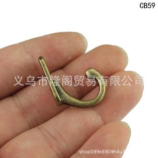 饰钩单钩特小 27MM迷你小挂钩单孔挂钩合金小钩挂衣钩装 新款 直销8