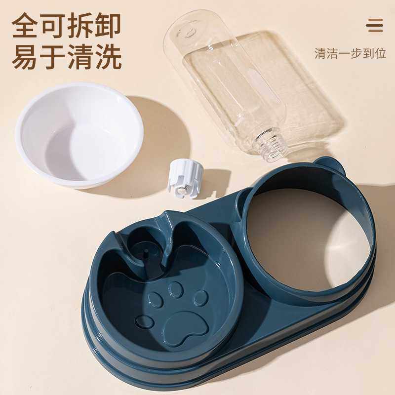 新款直销猫碗猫盆自动饮水双碗斜口狗碗狗盆宠物不锈钢碗喝水狗狗,宠物/宠物食品及用品,猫狗碗/慢食碗,淘宝优惠券,粉丝福利购,淘宝优惠卷