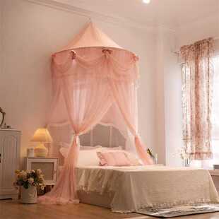 新款直销半圆式少女吊顶蚊帐挂钩免打孔安装可折叠公主唯美浪漫风