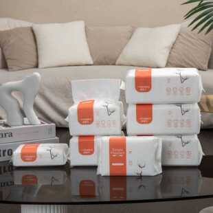 新款 棉柔巾干湿两用美容化妆洁面巾珍 直销一次性洗脸巾加厚抽取式