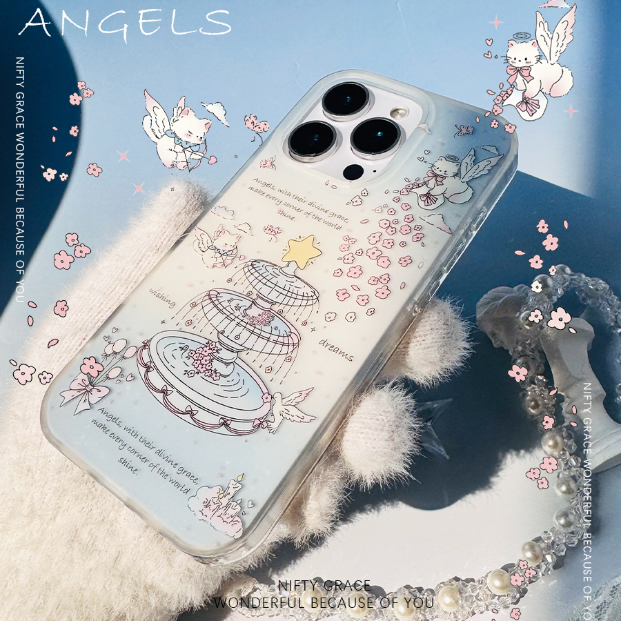 手写祈愿原创插画师双层手机壳