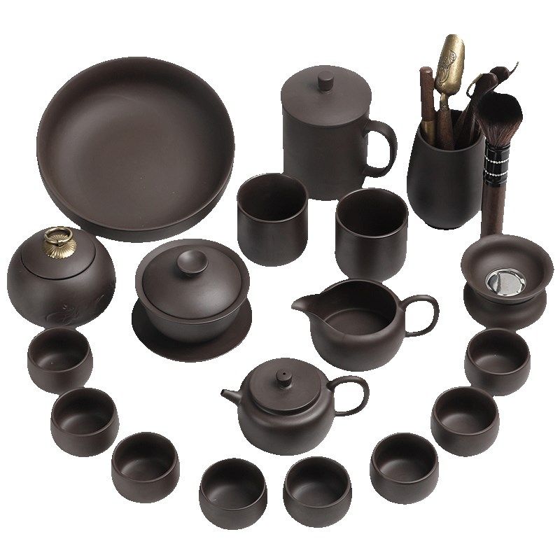 紫砂功夫茶具套装家用礼品客厅陶瓷原矿宜兴泡茶壶盖碗Y公道杯茶,餐饮具,功夫茶具,淘宝优惠券,粉丝福利购,淘宝优惠卷