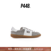 P448 拼色简约绒面复古德训休闲鞋 MONZA 男女同款