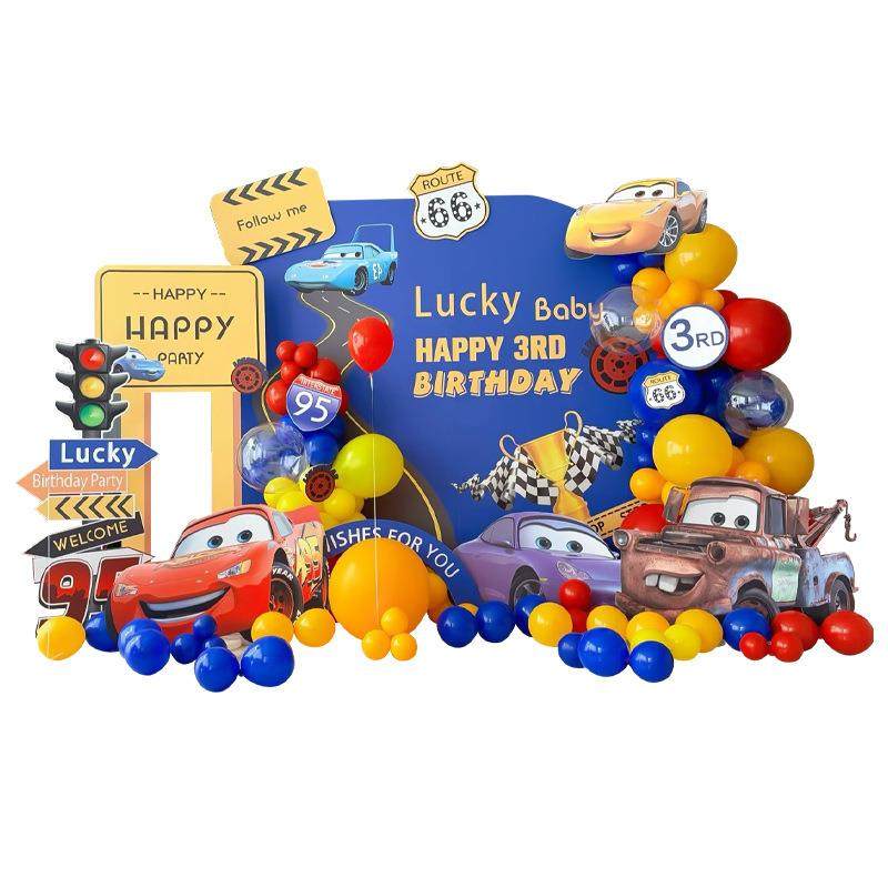 车汽动主题男孩岁生日气球装饰背景墙布置场景用品JXU员KT板总2,节庆用品/礼品,装扮布置套餐,淘宝优惠券,粉丝福利购,淘宝优惠卷