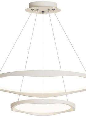 油风餐厅灯052324新款圆环吊灯现代奶简2约大气创意吧卧台灯书房