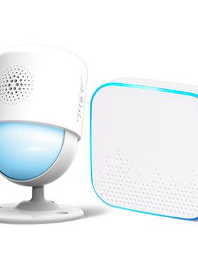 欢迎光应临门铃器感应迎宾器分体F378-156感应门铃进门报感器红外