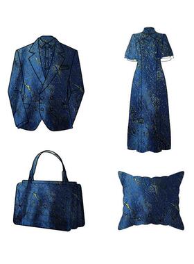 流岁抽月微光油画风仿金宋锦象甲提花面料马面裙马上JSQ552B衣汉