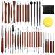 钻艺工具3TZT7件套装 粘土陶泥塑雕刻点工笔七本针修坯陶泥具
