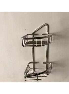 开平生产网篮304架LY2008不锈挂钢浴室置角物架篮双层转角卫生间