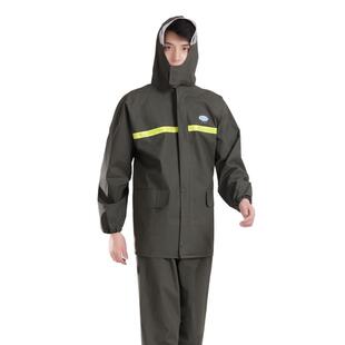 织布体加厚分雨衣工地外卖骑行反雨衣雨裤针套装成光人摩托车