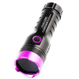 紫光灯大功率鉴定手电筒UV5n钞m紫外UV411A线固化灯验防伪光荧6剂