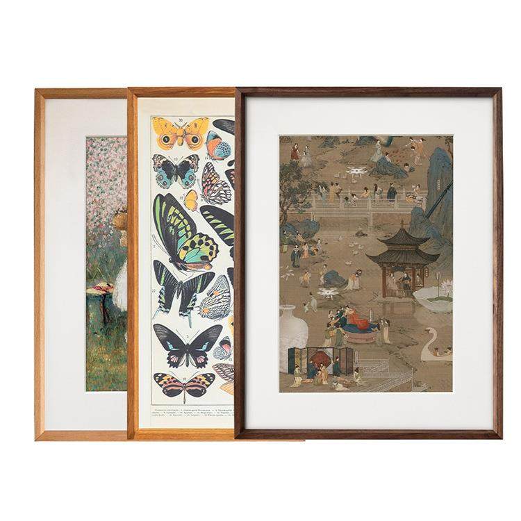 实木相框挂墙洗照片做成相框a4画框装裱婚纱照挂墙A十字绣拼图框,家居饰品,DIY亲子装饰画,淘宝优惠券,粉丝福利购,淘宝优惠卷