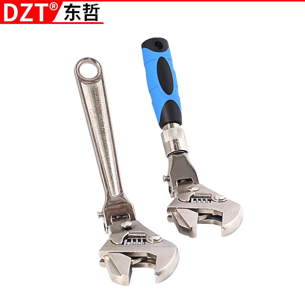 四合一多功能折叠活动扳手棘轮快速两用扳手空调水电安装作业多用