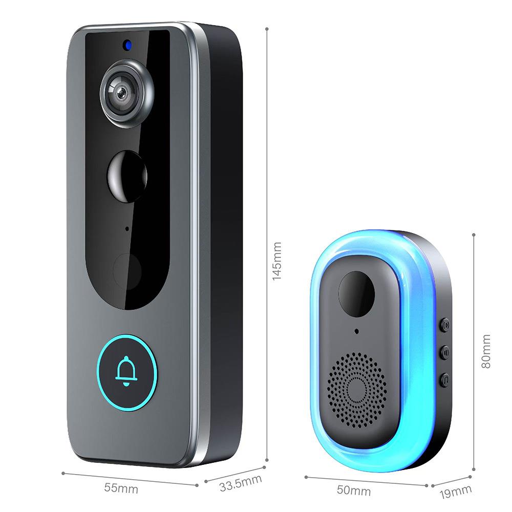 无线可视智能门铃wifi智能家用报警门铃远程电子猫眼摄像机M20