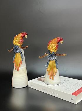 创意珐琅彩高端摆件客厅玄关电视柜高级感轻奢艺术餐桌装饰品摆件