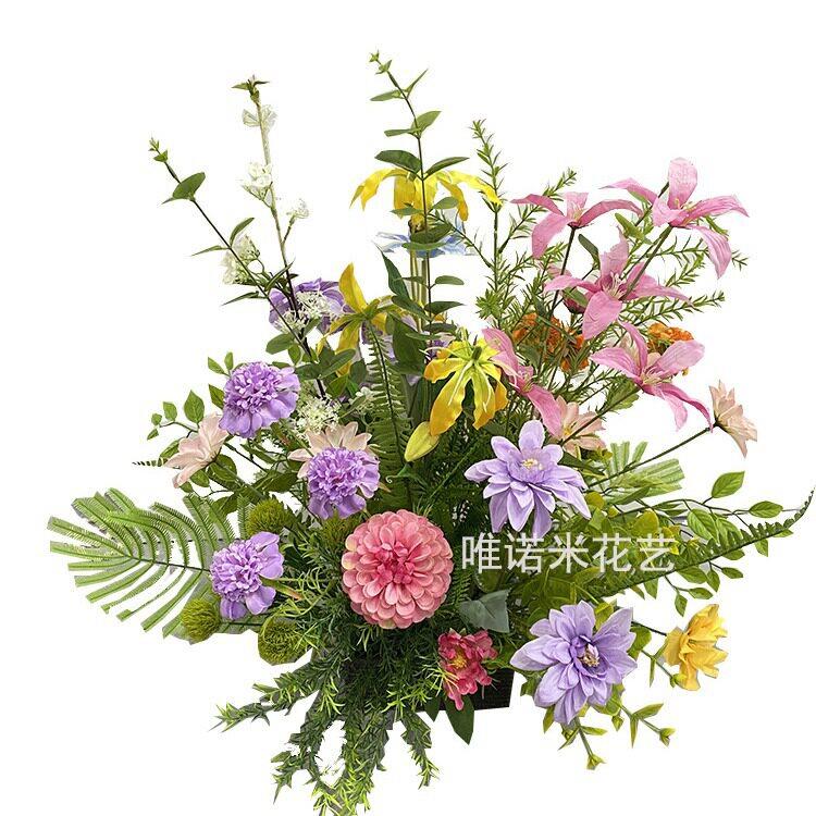 韩式周岁礼生日宴布置森系ins风装饰布置极简风莫奈小清新花艺材