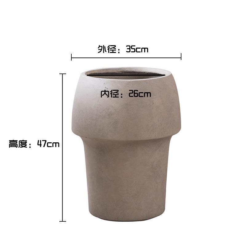 创意花盆蘑菇水泥花盆高脚镁泥绿植花器清新文艺简约客厅阳台装饰