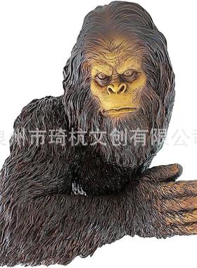 热销新品玄关办公室客厅树脂装饰大猩猩金刚花园挂件林园摆件