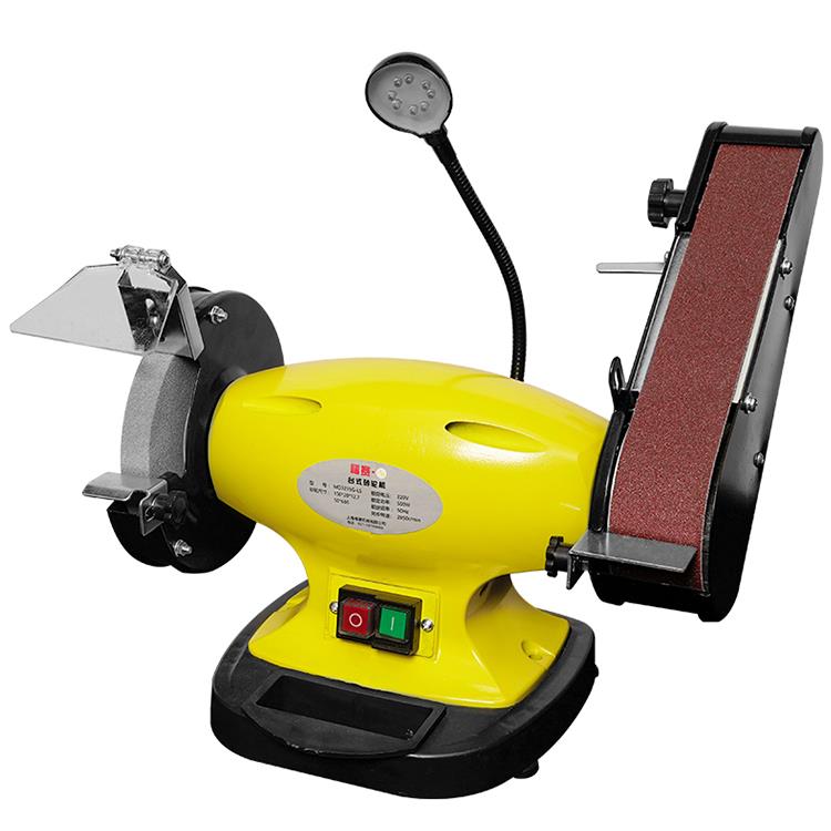 上海福赛小型电动家用砂轮机强劲打磨抛光磨刀家用220V砂轮砂带机