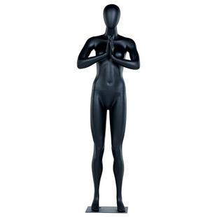 服装店模特道具全身瑜伽跑步运动人体模特架女装店玻璃钢展示架