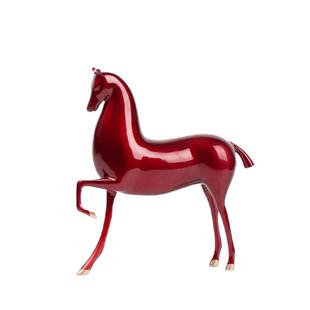 现代简约新中式创意树脂工艺马摆件卧室客厅玄关办公室高端装饰品