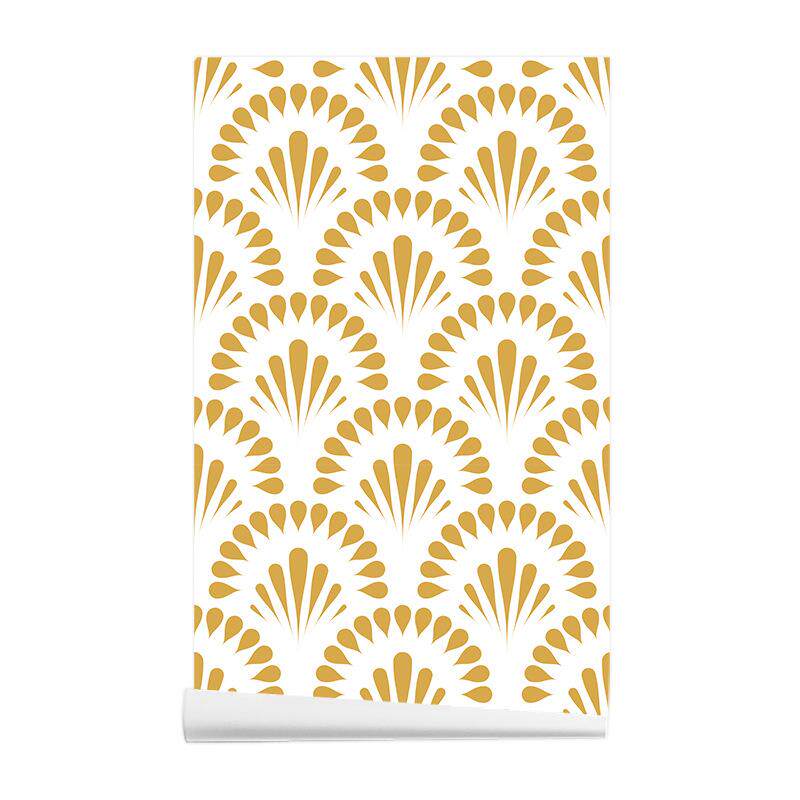 10米加厚墙纸自粘创意几何图案厨房壁纸PVC防水防潮家具翻新贴纸