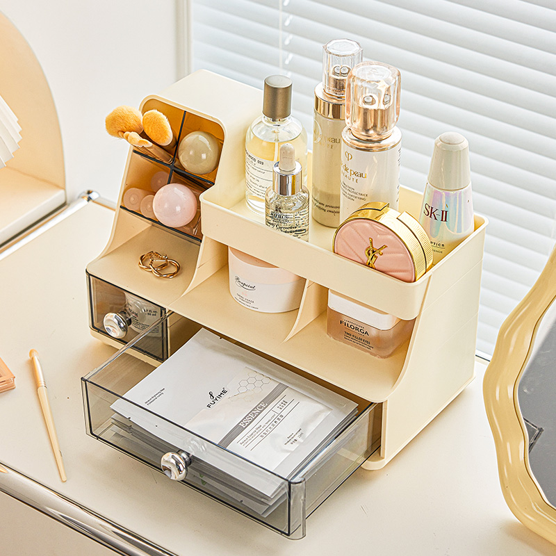 桌面化妆品收纳多功能抽屉整理箱
