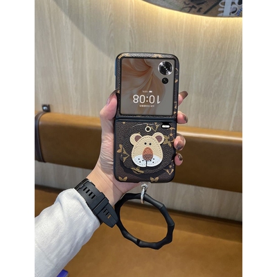 欧美潮牌皮纹华为purax手机壳折叠屏防摔保护套手提包新款典藏版