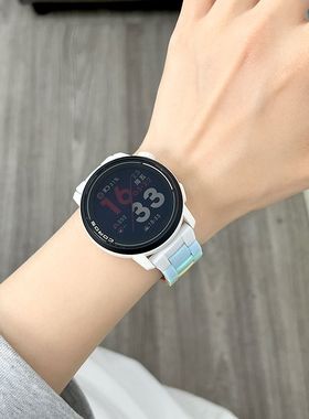 适用高驰corospace3表带三珠树脂pace2手表apex2糖果2pro彩虹腕带