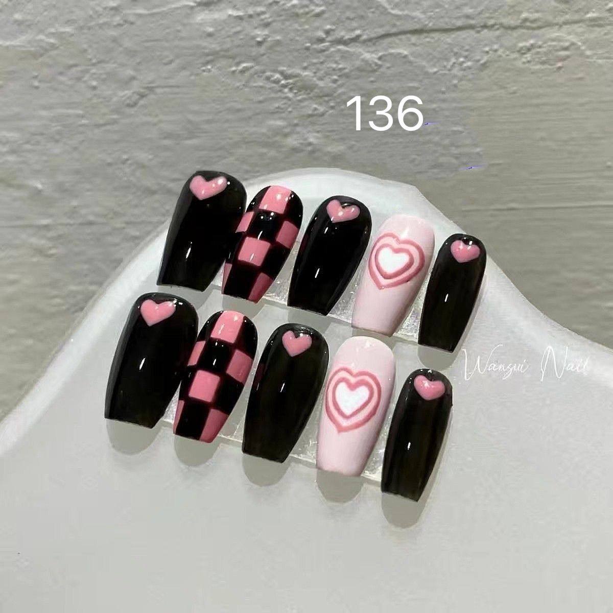 手工穿戴美甲辣妹棋盘爱心气质贴片,彩妆/香水/美妆工具,美甲工具,淘宝优惠券,粉丝福利购,淘宝优惠卷