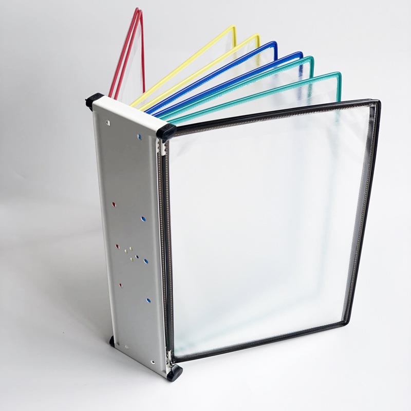 吉武10页壁挂式资料架A4标准作业指导书展示文件夹文件万百