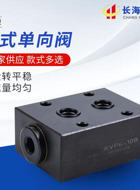 供应液压阀 单向阀RVP6-10 Brvp型高压耐腐蚀密封板式单向阀