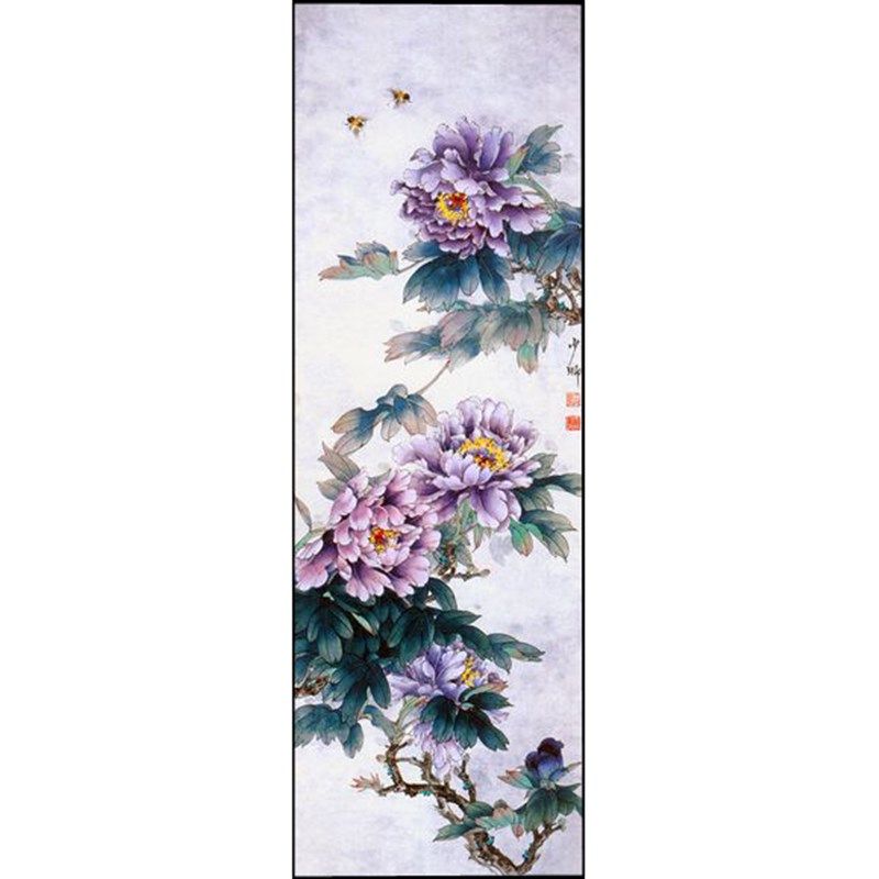 苏绣DIY套件新手初学  紫牡丹 105*35 玄关客厅卧室 刺绣装饰画,居家布艺,苏绣,淘宝优惠券,粉丝福利购,淘宝优惠卷