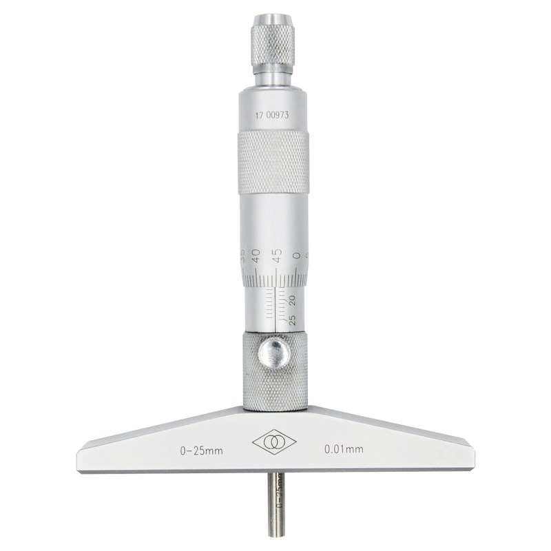 哈量成量青量上量深度千分尺0-25-50-100mm 圆头孔深测量量具