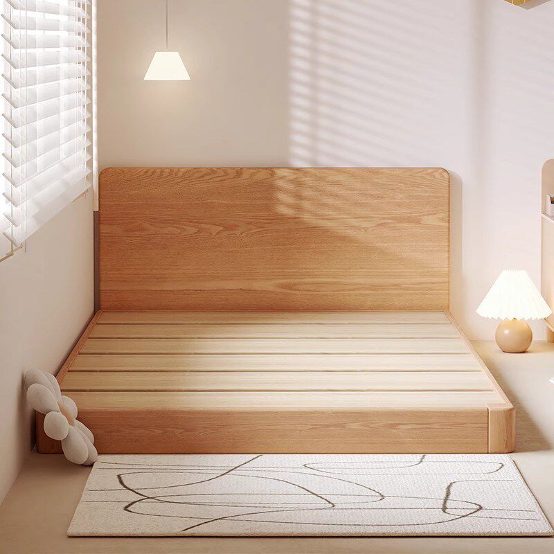 适合小房间的地台床实木床150x200床小户型1米2床2024年新款家具