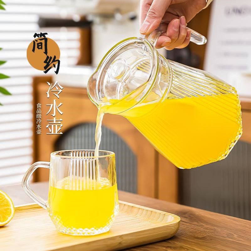 冷水壶玻璃耐高温凉水壶大容量泡茶壶家用开水杯鸭嘴饮料果汁扎壶,餐饮具,冷水壶,淘宝优惠券,粉丝福利购,淘宝优惠卷