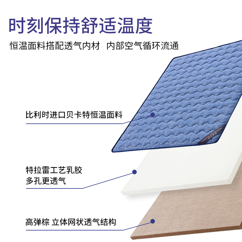 高弹棕山c棕椰棕垫特拉雷乳胶床垫榻榻米折叠定制尺寸床垫子蓝湾