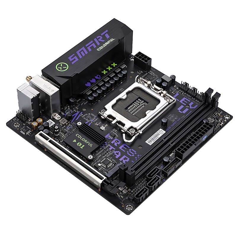 七彩虹h610itx迷你12代17x17台式电脑nas小主机主板cpu套装b760i