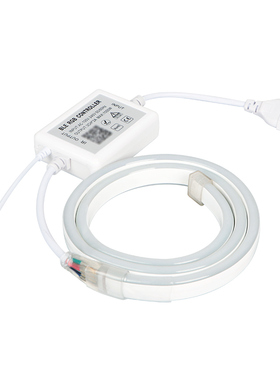 LED柔性RGB霓虹灯带手机tAPP遥控七彩渐变220V软灯条工程户外防水