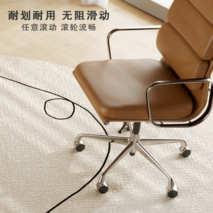 圆形地毯客厅卧室电脑椅地垫办公室书房转椅垫子电竞椅子地垫家用