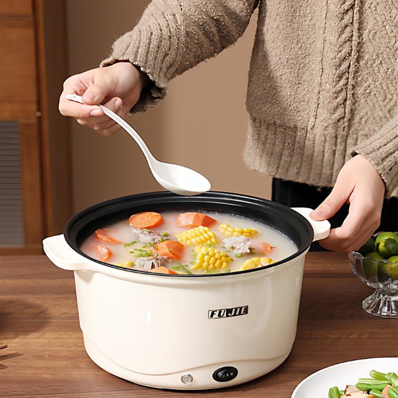 电煮锅多功能家用电炒菜炒锅2到6人宿舍学生煮饭锅蒸煮一体电火锅,厨房电器,电热火锅/煎锅,淘宝优惠券,粉丝福利购,淘宝优惠卷