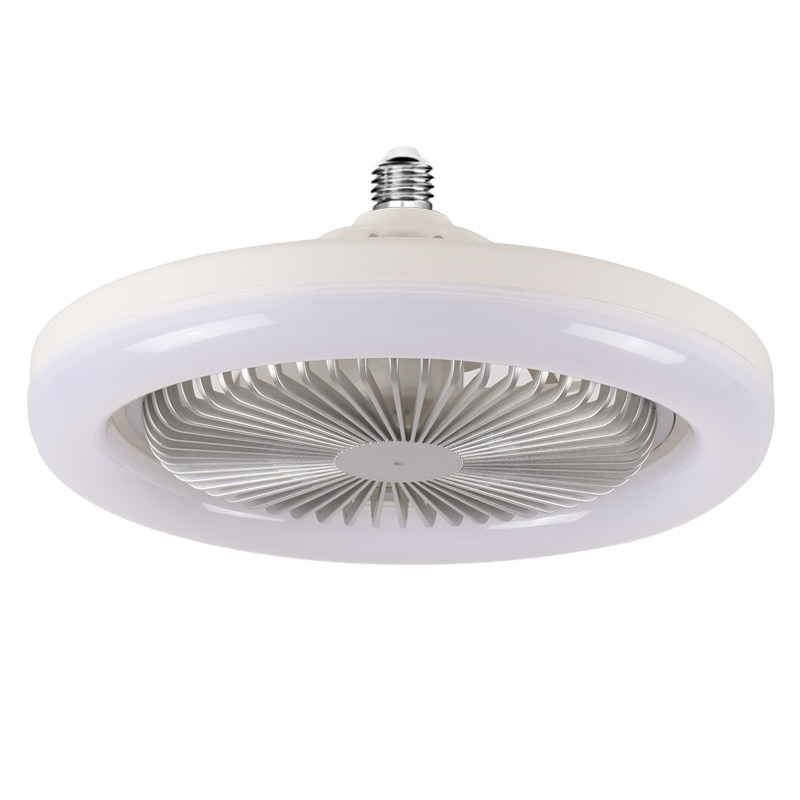 新款遥控e27螺口风扇灯led灯泡创意小型吸顶吊扇厨房卫生间阳台灯