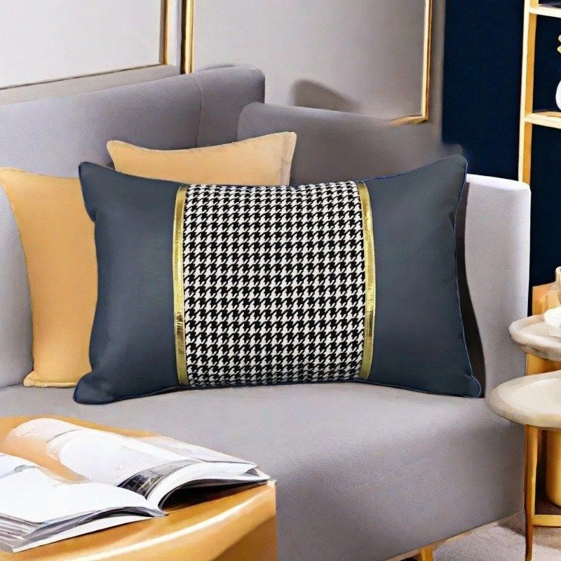 科技布抱枕高级感新中式客厅轻奢沙发靠垫办公室靠枕床头靠背腰枕