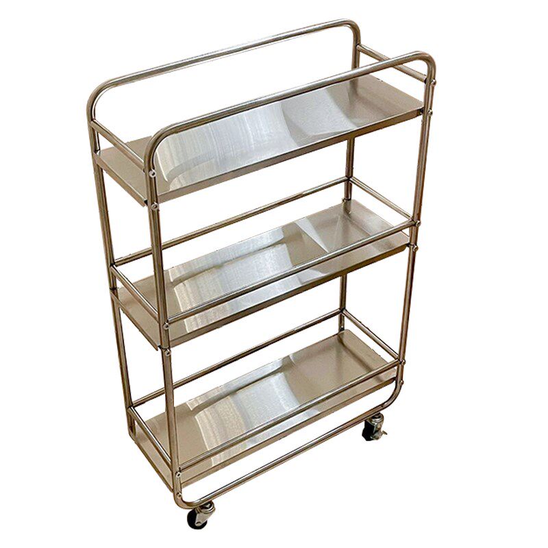 中古风小推车可移动置物架夹缝卧室卫生间分层落地香水收纳架架子