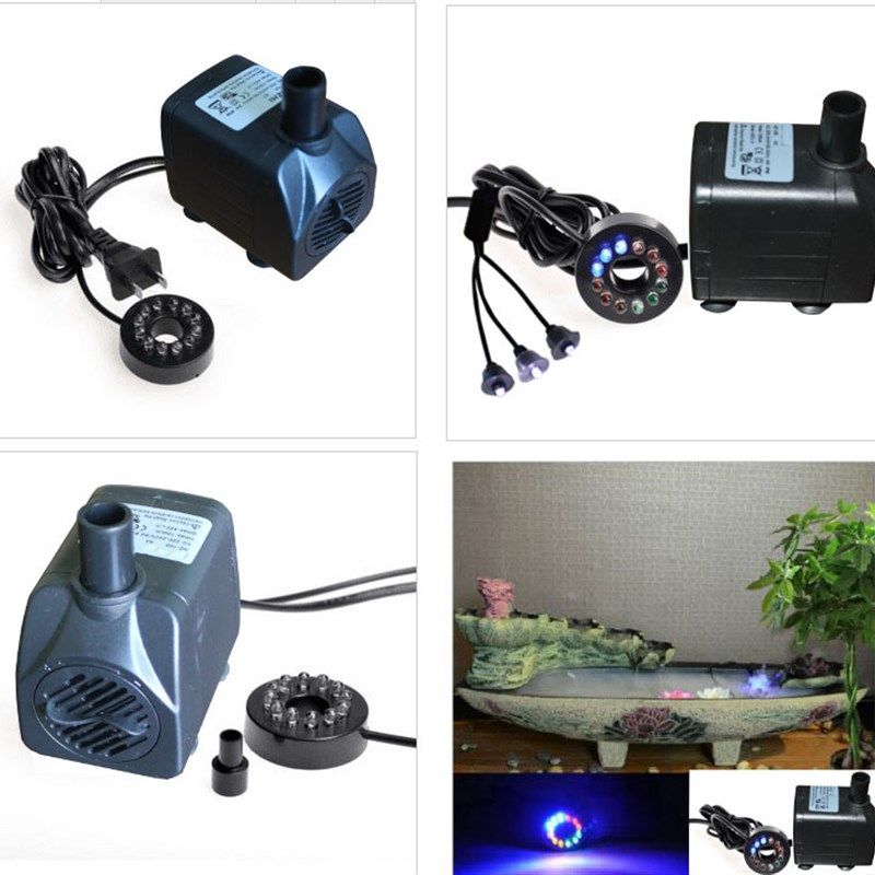 假山流水摆件喷泉小型水泵家用循环器盆景微型抽水家居风水轮配件