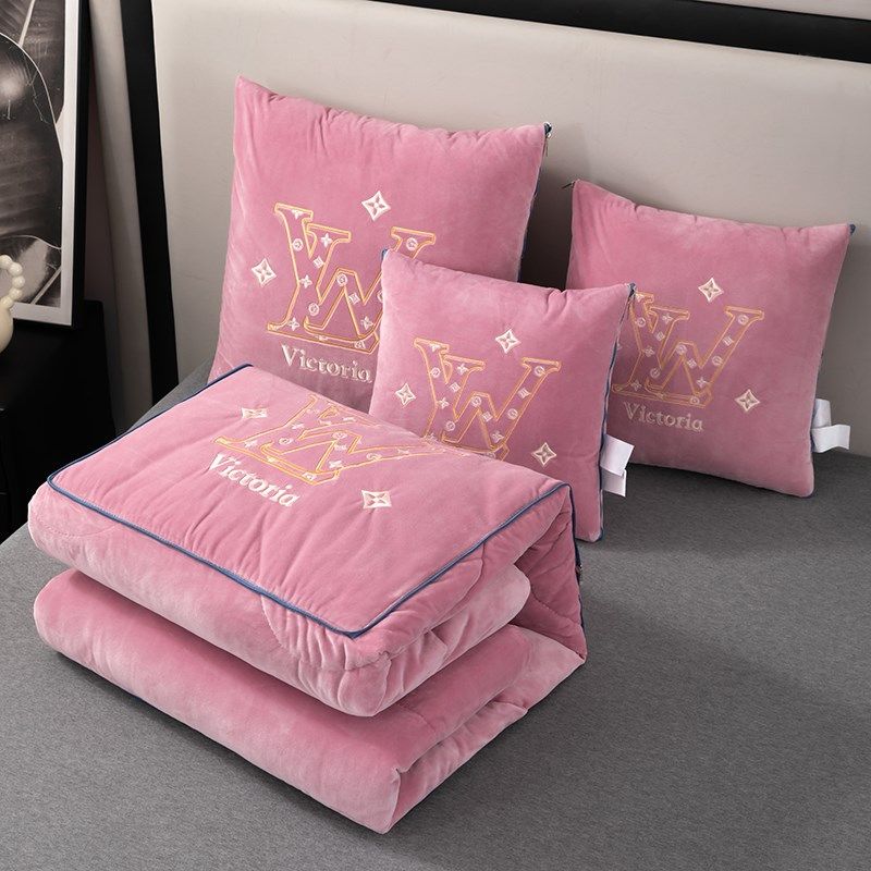 安全等级A类双面婴儿绒面料加厚款冬季抱枕被子靠垫车载办公午休,居家布艺,抱枕被,淘宝优惠券,粉丝福利购,淘宝优惠卷