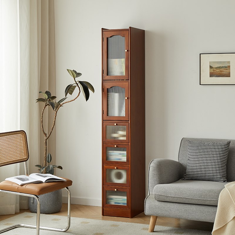 实木餐边b柜靠墙一体客厅小立柜酒柜厨房置物架橱柜窄型收纳储物