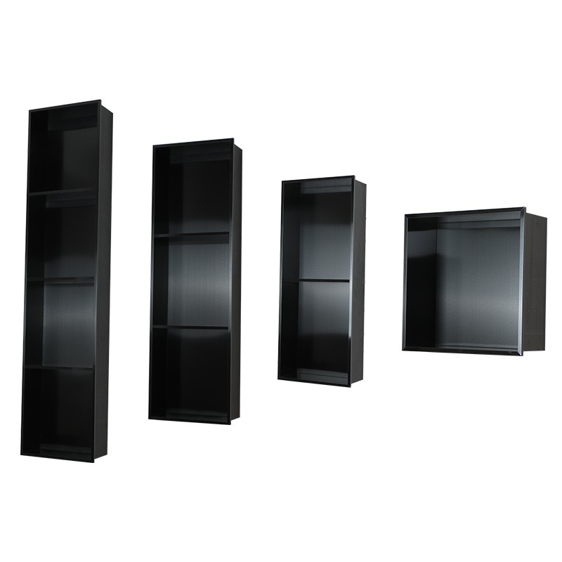 不锈钢壁龛嵌入式卫生间浴室淋浴房成品网红N壁柜金属盒隔板置物